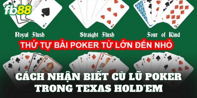 Cù Lũ Poker Là Gì? Cách Nhận Biết Và So Bài Trong Thực Chiến 2 Cách nhận biết cù lũ Poker trong Texas Hold’em
